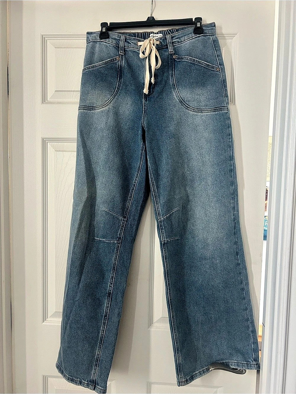 Free People We The Free Breezy Denim Pull-On Jeans Blue
